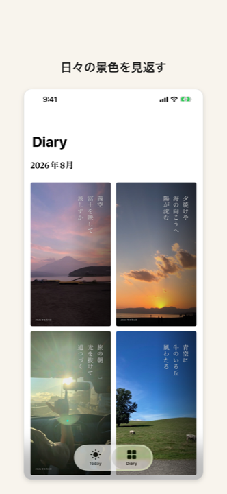 Diary一覧画面